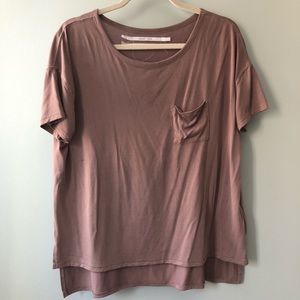 Silence and Noise Mauve Front Pocket T Shirt